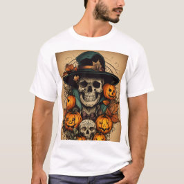 Halloween Art im Tattoo-Stil: Spooky & Bold Design T-Shirt