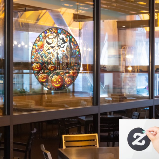 Halloween Art Window Cloning Fensteraufkleber (Restaurantfenster)