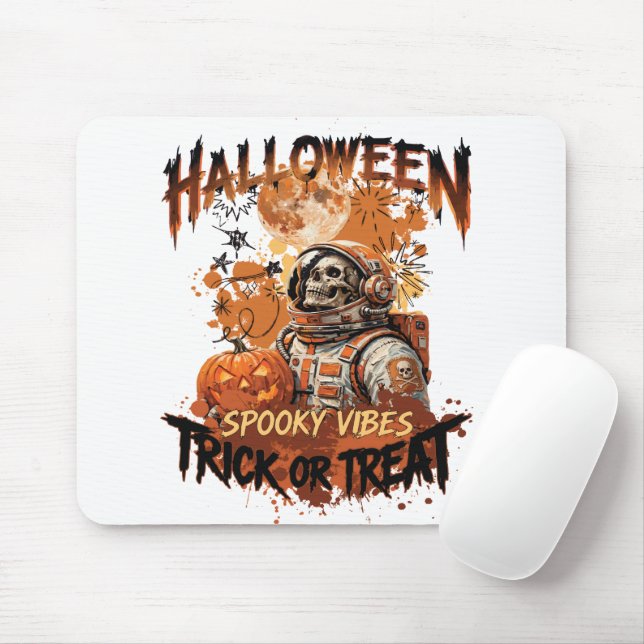 Halloween-Astronaut-Mauspad Mousepad (Mit Mouse)