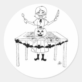 Halloween-Aufkleber Runder Aufkleber