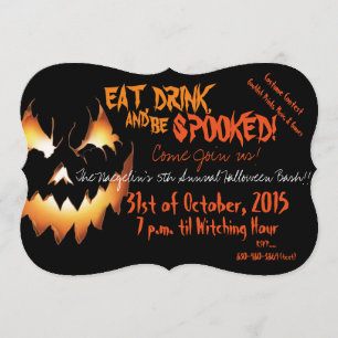 Halloween-Ausschlag Einladung