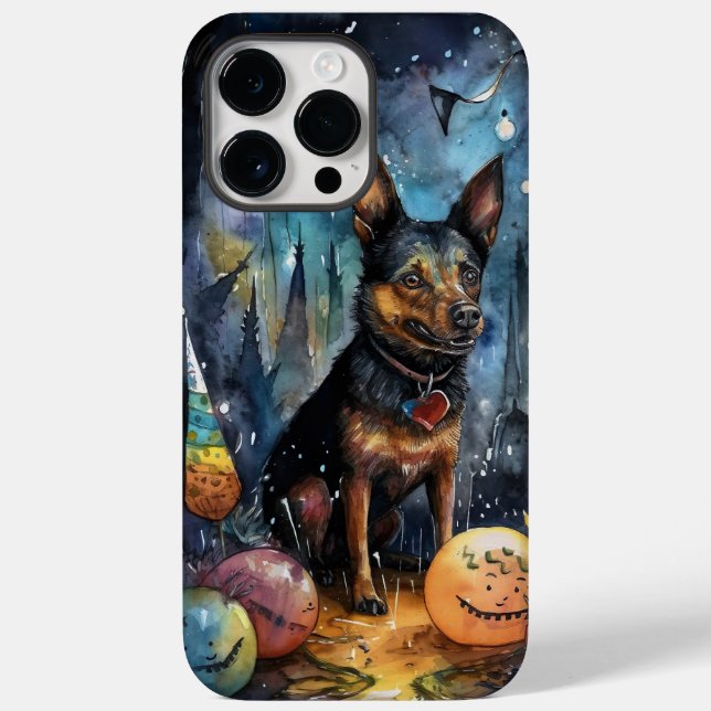 Halloween Australische Kelpie mit Pumpkins Beängst Case-Mate iPhone Hülle (Rückseite)