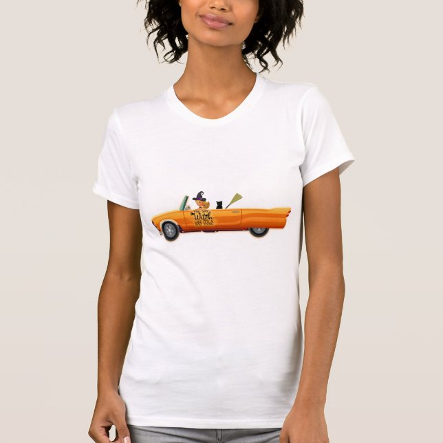 Halloween-Auto T-Shirt (Vorderseite)