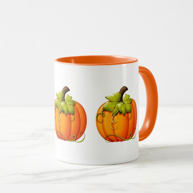 Halloween/Autumn Pumpkin Tasse (VorderseiteRechts)