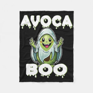 Halloween Avocado Pun Ghost Kostüm Funny Veggie A Fleecedecke
