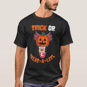 Halloween Axolotl Shirt Trick oder Behandlung Axol