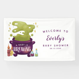 Halloween Baby Braudusche Begrüßung Banner