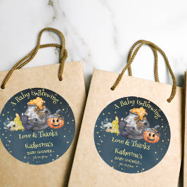 Halloween Baby Braugunst Runder Aufkleber