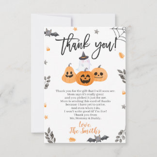 Halloween Baby Dusche Danke, Cards Little Boo Dankeskarte