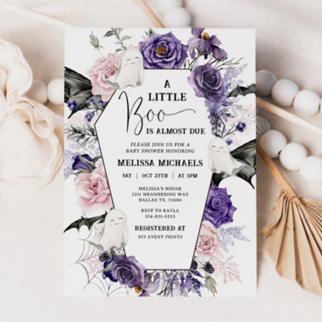 HALLOWEEN Baby-Dusche Einladung, ein kleines Boo Einladung (Von Creator hochgeladen)