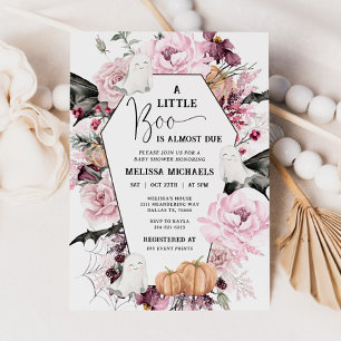 HALLOWEEN Baby-Dusche Einladung, ein kleines Boo Einladung