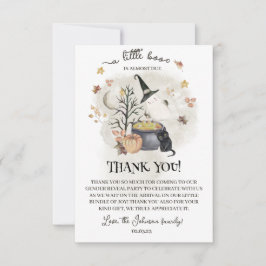 Halloween Baby Dusche ist fast schon ein kleines B Dankeskarte