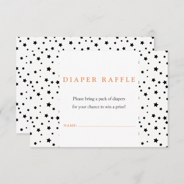 Halloween Baby Dusche schwarze Einladung (Vorne/Hinten)