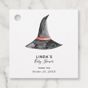 Halloween Baby Duschhexe, einfach elegant Geschenkanhänger