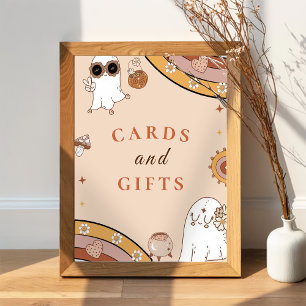 Halloween Baby Duschkarten & Geschenkschild Poster