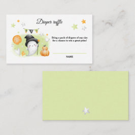 Halloween Baby Duwer Diaper Raffekarte Begleitkarte