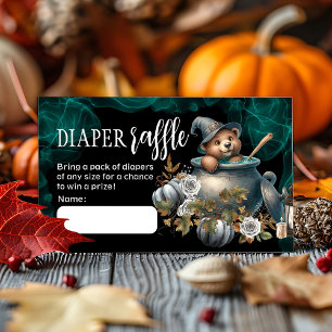 Halloween Baby Duwer Diaper Raffekarte Begleitkarte