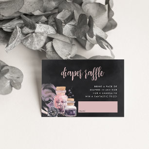 Halloween Baby Duwer Diaper Raffle Begleitkarte