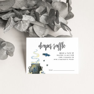 Halloween Baby Duwer Diaper Raffle Begleitkarte