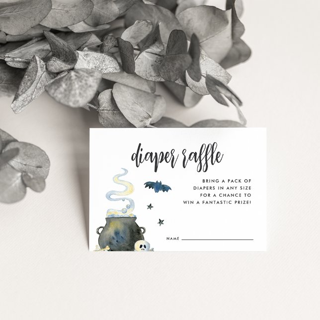 Halloween Baby Duwer Diaper Raffle Begleitkarte (Von Creator hochgeladen)