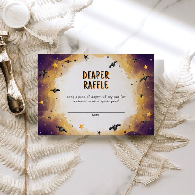 Halloween Baby Duwer Diaper Raffle Begleitkarte (Von Creator hochgeladen)