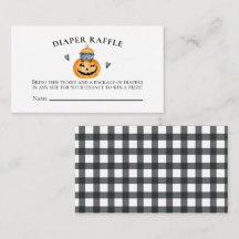 Halloween Baby Duwer Pumpkin Diaper Raffle