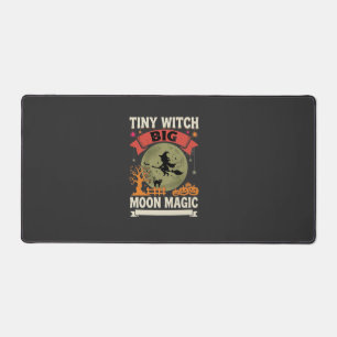 Halloween-Baby-Hexen-Mond-Magie Schreibtischunterlage