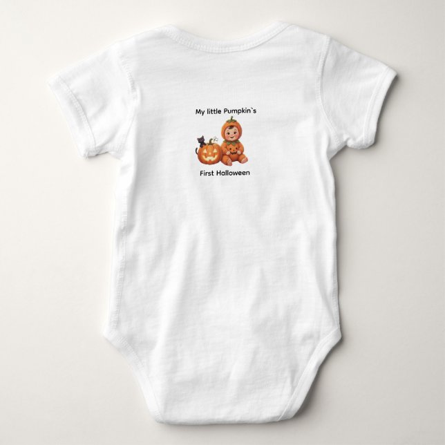Halloween Baby Outfit Strampler (Rückseite)