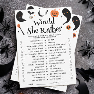 Halloween-Baby-Party Würde Sie Eher Spielkarte Einladung