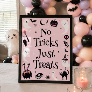 Halloween-Baby-Partygeschenk Keine Tricks Nur Leck Poster