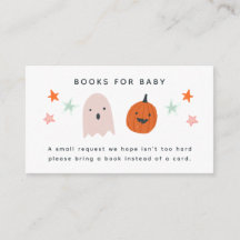 Halloween Baby Showbuchkarte
