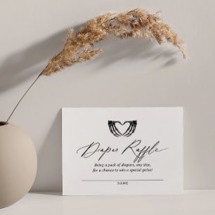 Halloween Baby Showdiaper Raffle Ticket Begleitkarte