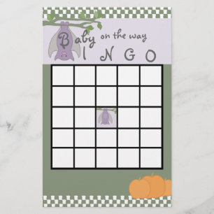 Halloween Baby Shower Bingo