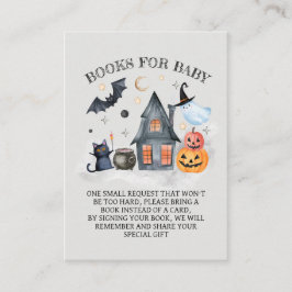 Halloween Baby Shower Books for Baby Begleitkarte