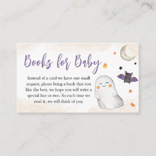 Halloween Baby Shower Books for Baby Begleitkarte