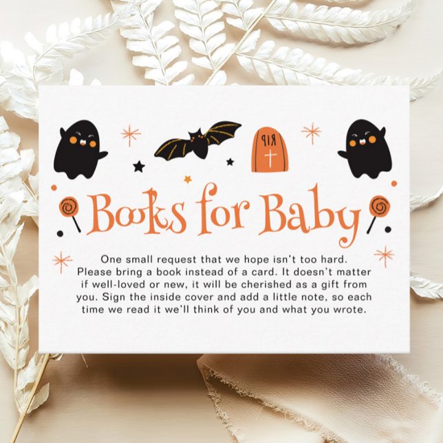 Halloween Baby Shower Books for Baby Begleitkarte (Von Creator hochgeladen)