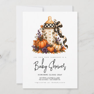 Halloween-Baby-Shower-Einladung