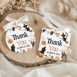 Halloween Baby Shower Favor Tags Geschenkanhänger