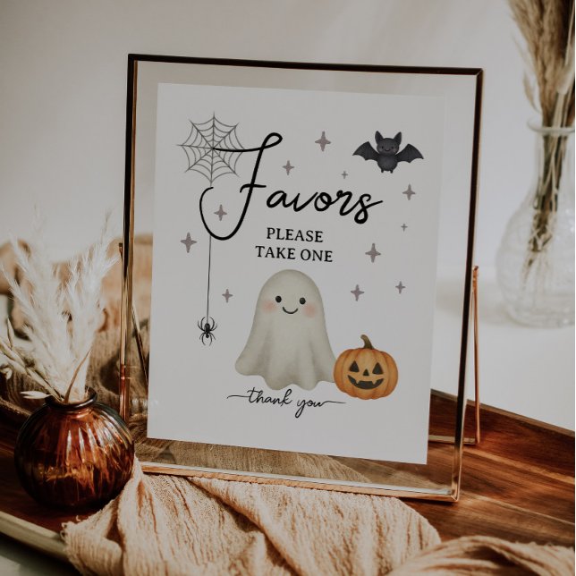 Halloween Baby Shower Favoriten Budget Flyer (Von Creator hochgeladen)