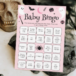 Halloween Baby Shower Finden Sie das Bingo Game Einladung