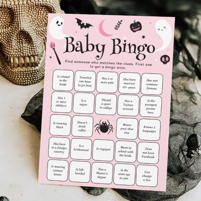 Halloween Baby Shower Finden Sie das Bingo Game Einladung (Von Creator hochgeladen)