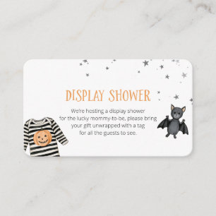 Halloween-Baby-Shower-Geschenkanzeige Begleitkarte