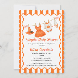 Halloween Baby Shower Girl | Little Hexch Pumpkin Einladung