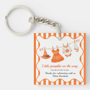 Halloween Baby Shower Girl Little Hexch Pumpkin Schlüsselanhänger