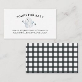 Halloween Baby Shower Kleine Bücher für das Baby Begleitkarte