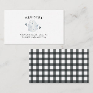 Halloween Baby Shower Little Boo Registry Begleitkarte