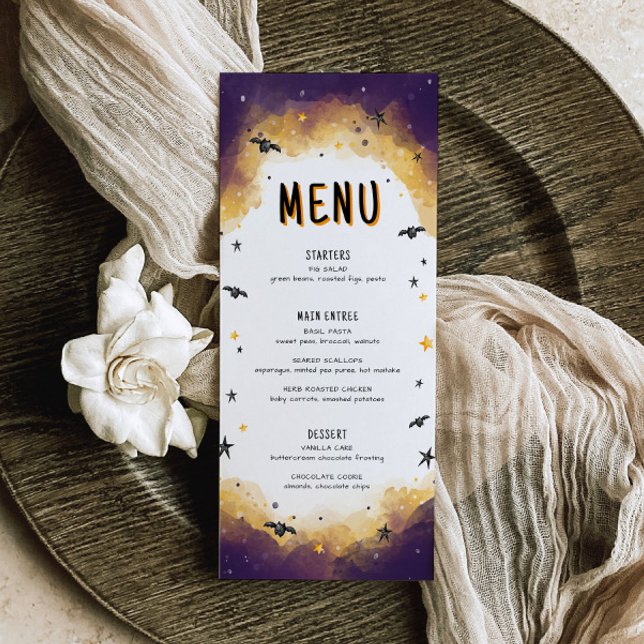 Halloween Baby Shower Menu, Little Boo Baby Dusche Menükarte (Von Creator hochgeladen)