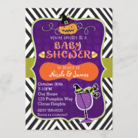 Halloween BABY SHOWER Niedlich Moderne Einladung