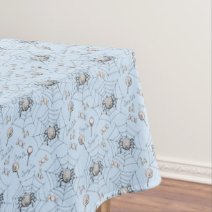Halloween Baby Shower Spinnen und Webs Blue Tischdecke