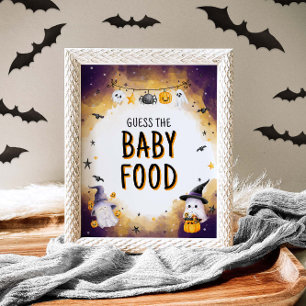 Halloween Baby Showspiel Ratet The Baby Food Poster